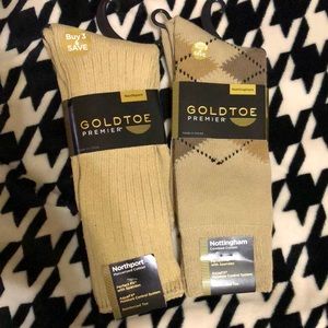 🧦HOST PICK!!🧦2-pr Men’s Goldtoe Beige Socks